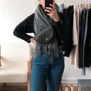 Ester fanny Black Leather Bag